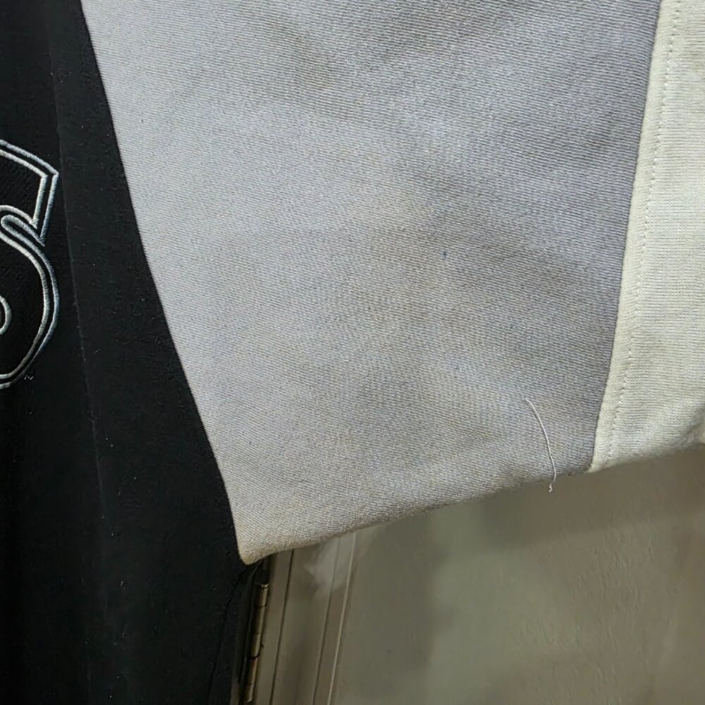 Galt Sand Raiders Sweatshirt Vintage 1995 NFL Crewneck Black Grey Colorblock XL - Picture 8 of 13